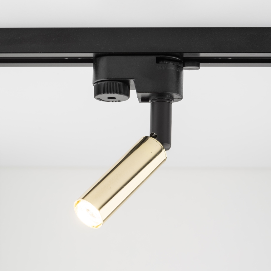 LED Bodové svietidlo do 1-fázového lištového systému LAGOS 1xG9/3W/230V zlatá/čierna
