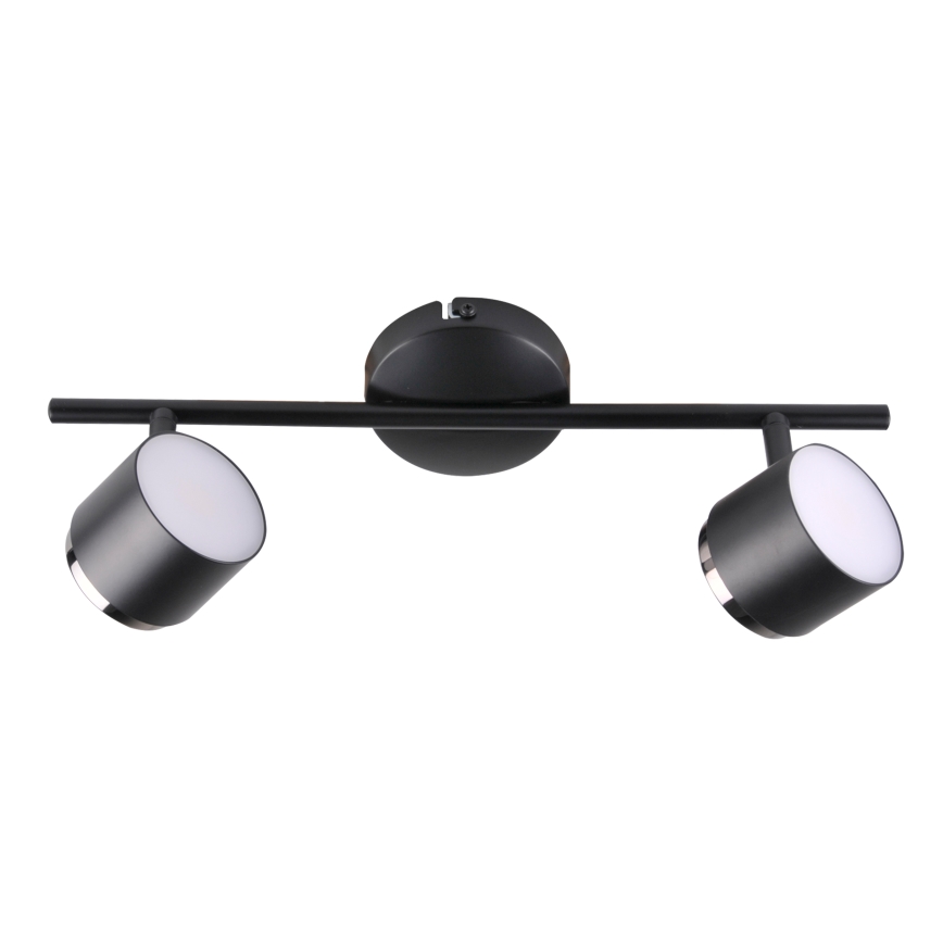 LED Bodové svietidlo KUBIK 2xLED/4,2W/230V čierna