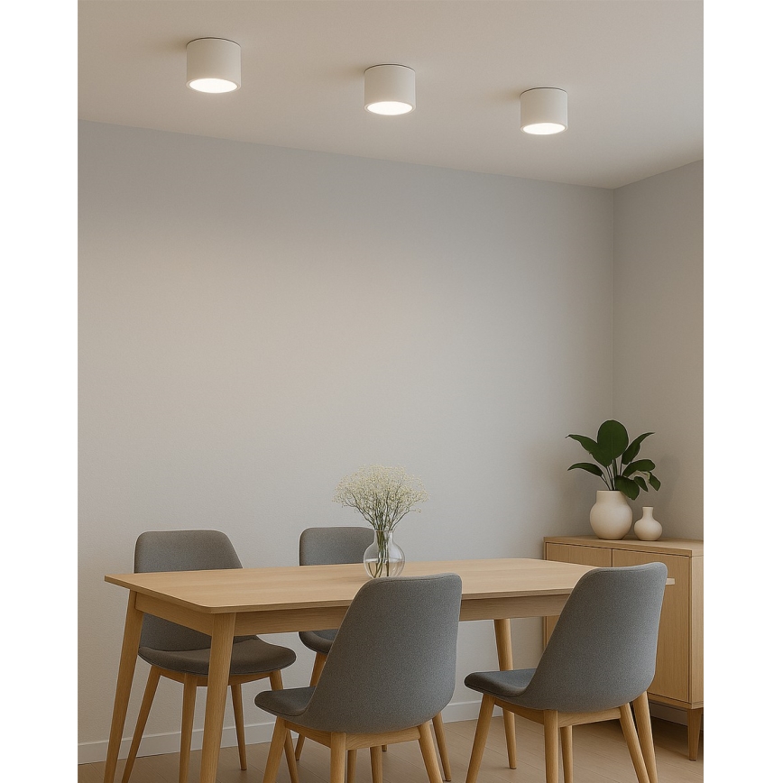 LED bodové svietidlo LED/10W/230V 3000/4000/6400K pr. 12 cm biela