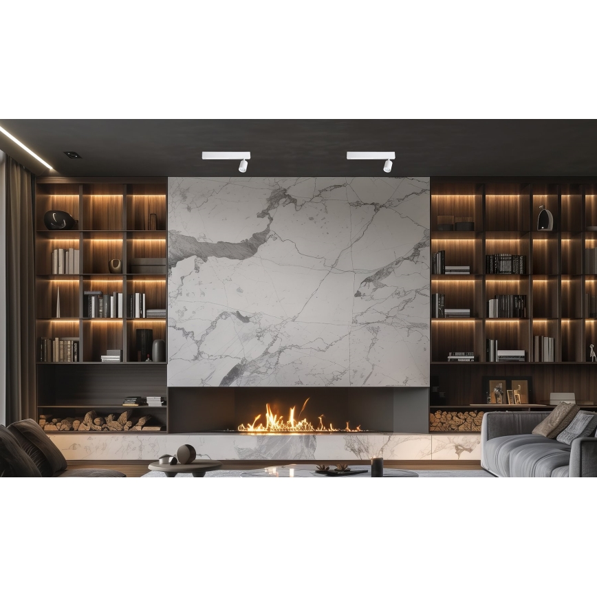 LED Bodové svietidlo MAGNET LED/5W/230V + 1xGU10/60W 3000/4000K biela