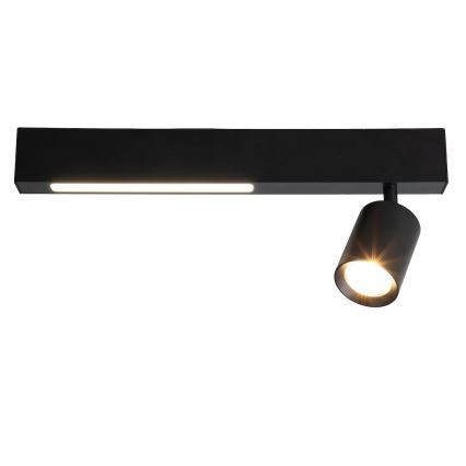 LED Bodové svietidlo MAGNET LED/5W/230V + 1xGU10/60W 3000/4000K čierna