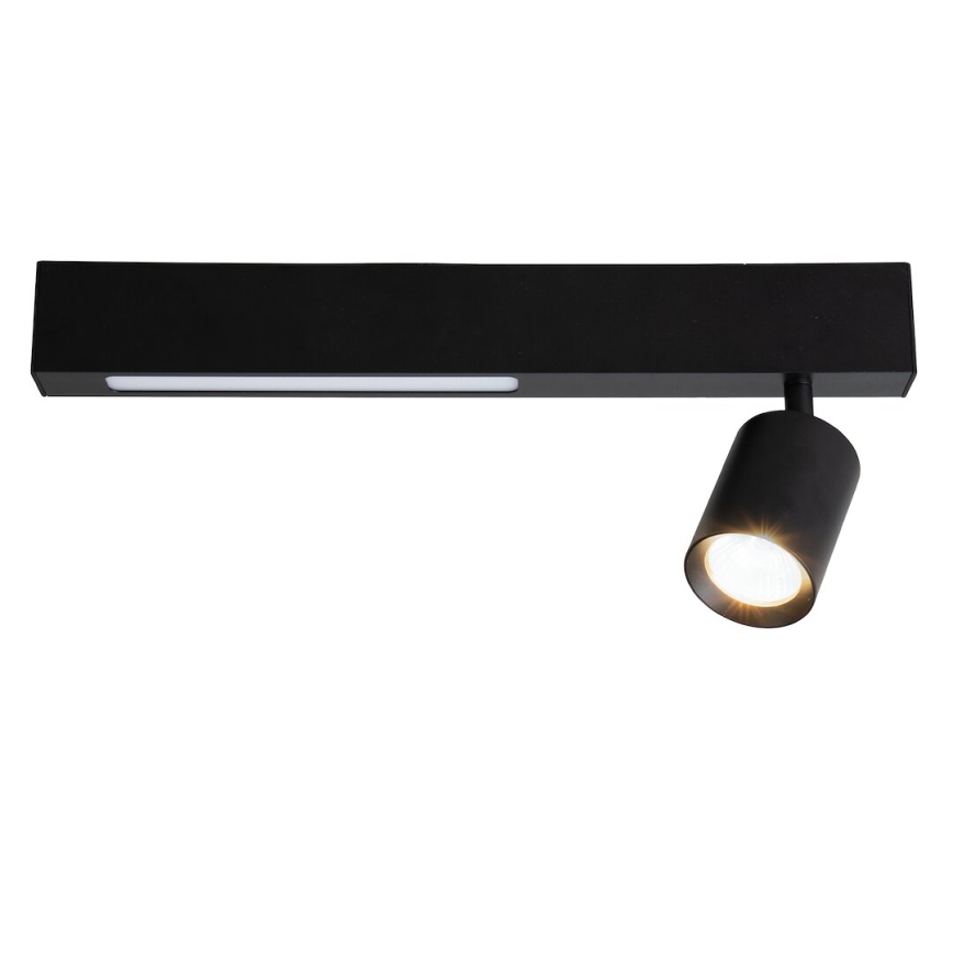 LED Bodové svietidlo MAGNET LED/5W/230V + 1xGU10/60W 3000/4000K čierna