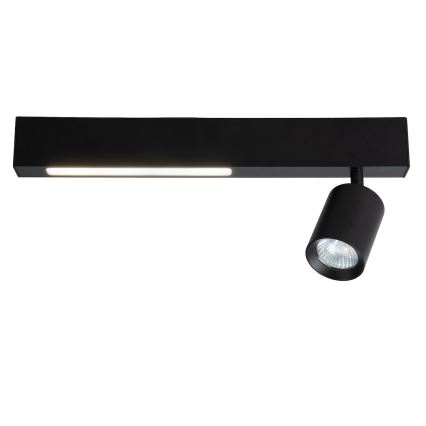 LED Bodové svietidlo MAGNET LED/5W/230V + 1xGU10/60W 3000/4000K čierna