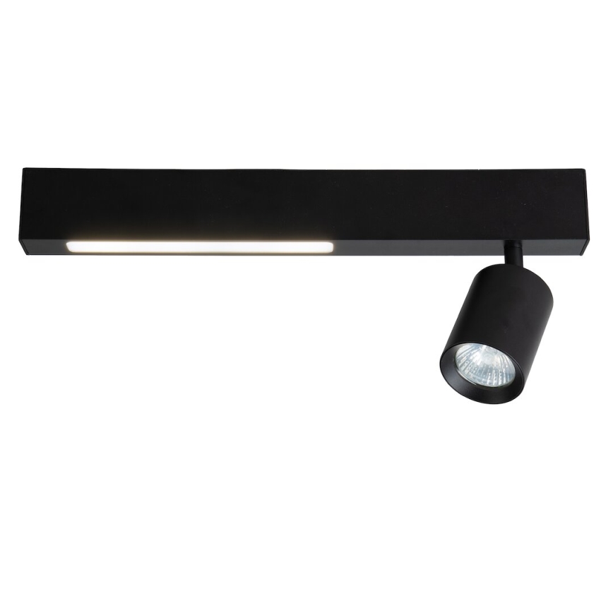LED Bodové svietidlo MAGNET LED/5W/230V + 1xGU10/60W 3000/4000K čierna