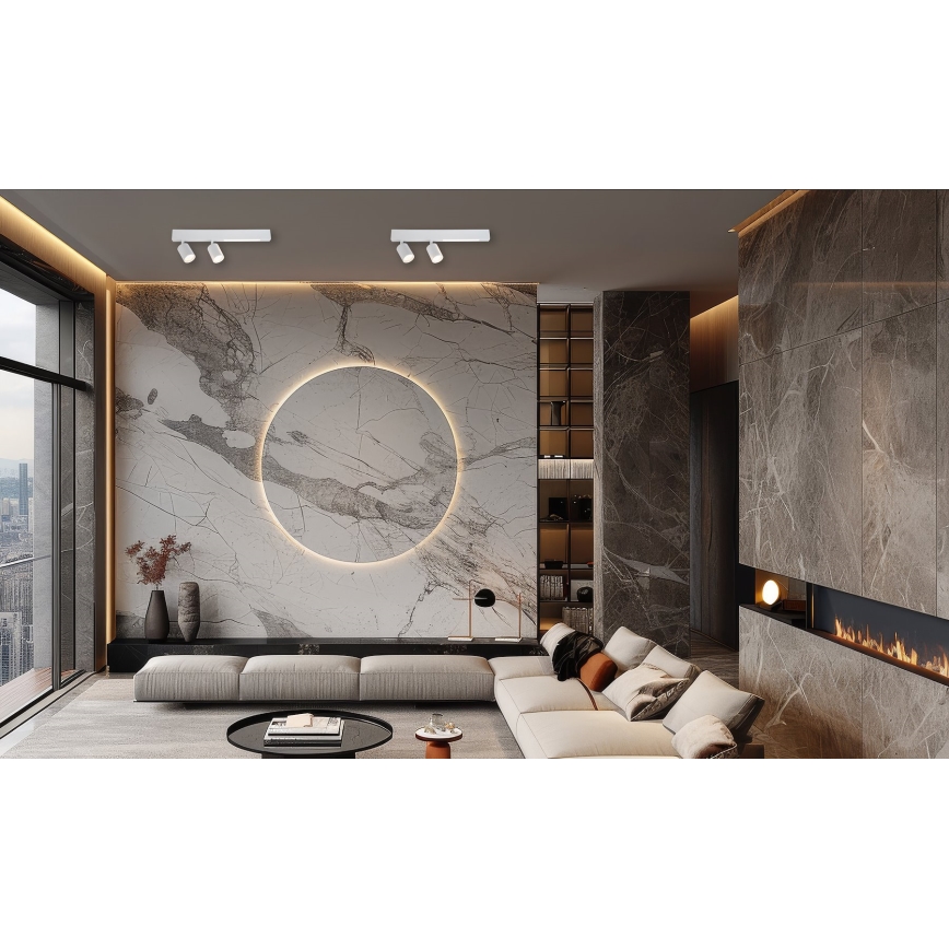 LED Bodové svietidlo MAGNET LED/5W/230V + 2xGU10/60W 3000/4000K biela
