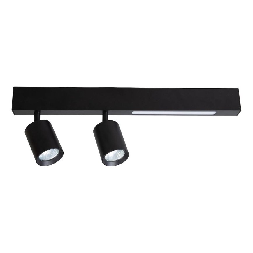 LED Bodové svietidlo MAGNET LED/5W/230V + 2xGU10/60W 3000/4000K čierna