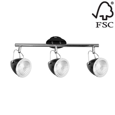 LED Bodové svietidlo OLIVER 3xGU10/5,5W/230V – FSC certifikované