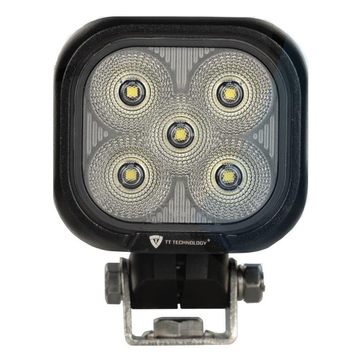 LED Bodové svietidlo pre automobil BLACK LED/50W/10-30V IP69 5700K hranatý