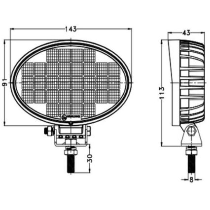 LED Bodové svietidlo pre automobil OSRAM LED/32W/10-30V IP68 5700K