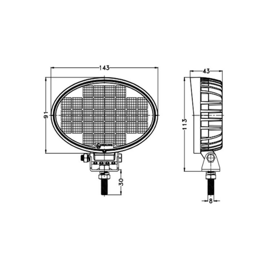 LED Bodové svietidlo pre automobil OSRAM LED/32W/10-30V IP68 5700K