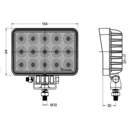 LED Bodové svietidlo pre automobil OSRAM LED/60W/10-30V IP68 5700K