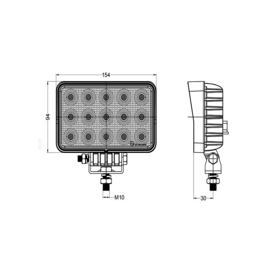 LED Bodové svietidlo pre automobil OSRAM LED/60W/10-30V IP68 5700K