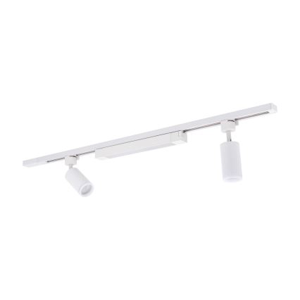 LED bodové svietidlo pre lištový systém TRACER 2xGU10/10W/230V + LED/20W 1 m biela