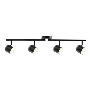 LED Bodové svietidlo RAWI 4xLED/4,2W/230V čierna