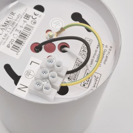 LED Bodové svietidlo TACO 1xE27/15W/230V biela