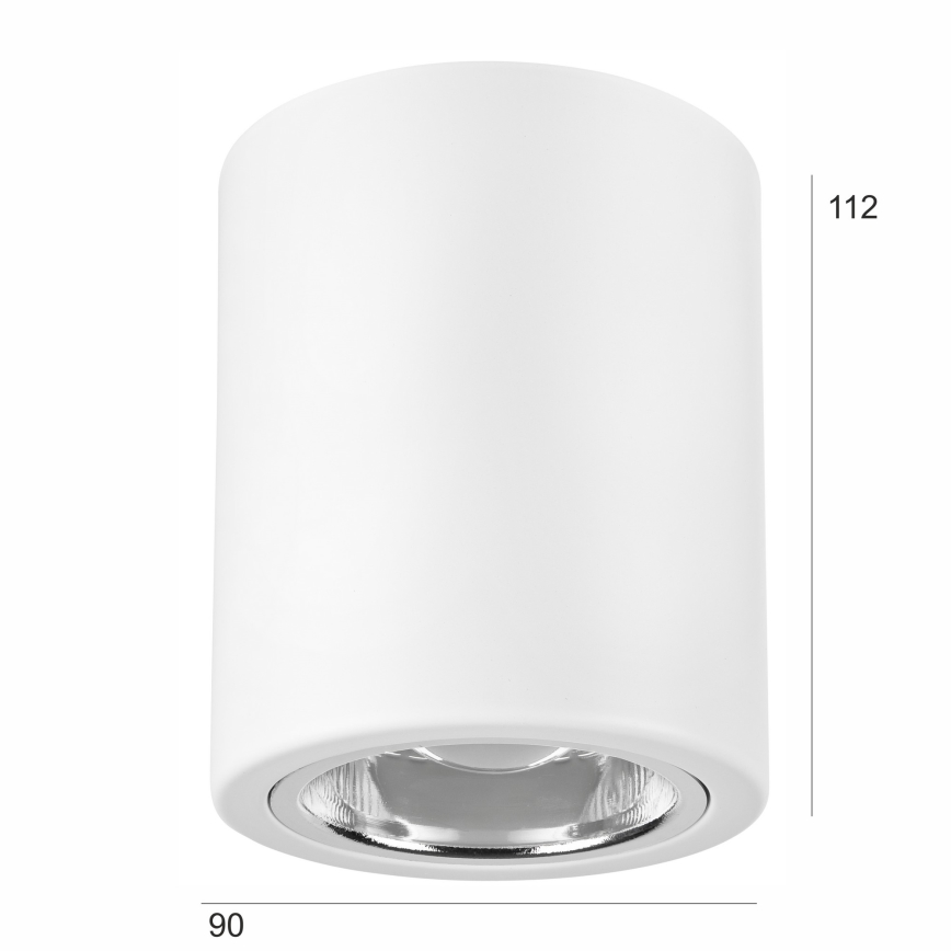 LED Bodové svietidlo TACO 1xE27/15W/230V biela