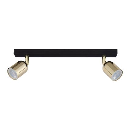 LED bodové svietidlo TOP 2xGU10/10W/230V čierna/zlatá