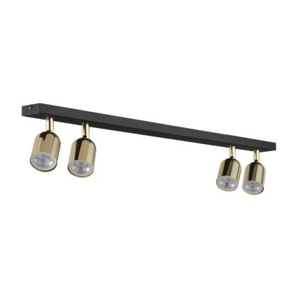 LED bodové svietidlo TOP 4xGU10/10W/230V čierna/zlatá
