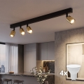 LED bodové svietidlo TOP 4xGU10/10W/230V čierna/zlatá