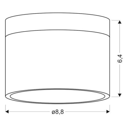 LED Bodové svietidlo TUBA LED/9W/230V biela/čierna