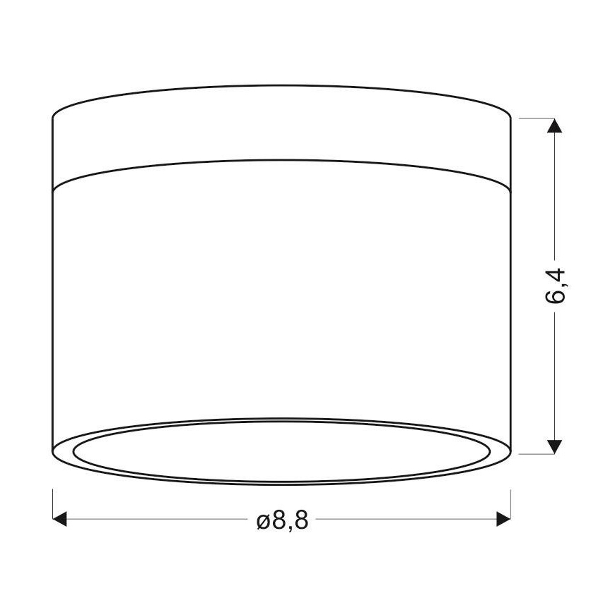 LED Bodové svietidlo TUBA LED/9W/230V biela/čierna