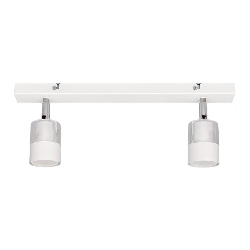 LED Bodové svietidlo TUBSSON 2xGU10/4,8W/230V biela/lesklý chróm