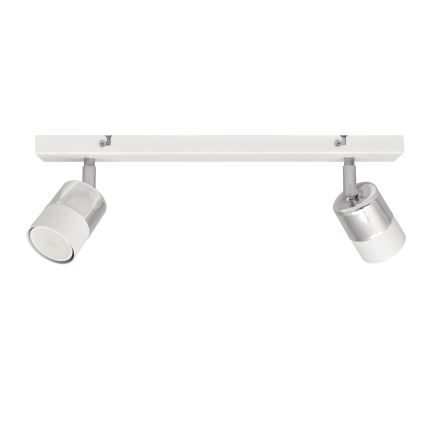 LED Bodové svietidlo TUBSSON 2xGU10/4,8W/230V biela/lesklý chróm