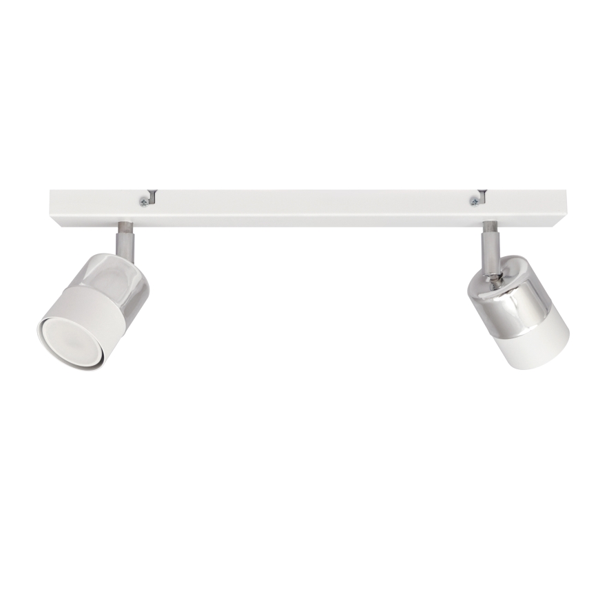LED Bodové svietidlo TUBSSON 2xGU10/4,8W/230V biela/lesklý chróm