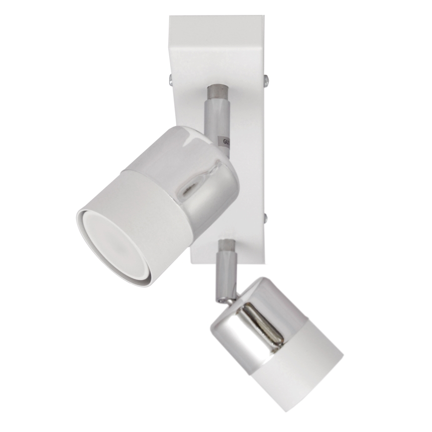 LED Bodové svietidlo TUBSSON 2xGU10/4,8W/230V biela/lesklý chróm