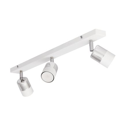 LED Bodové svietidlo TUBSSON 3xGU10/4,8W/230V biela/lesklý chróm