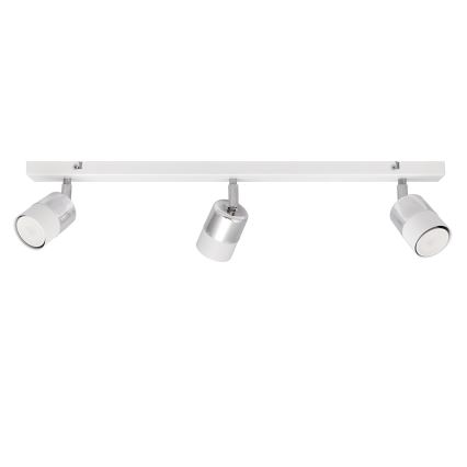 LED Bodové svietidlo TUBSSON 3xGU10/4,8W/230V biela/lesklý chróm