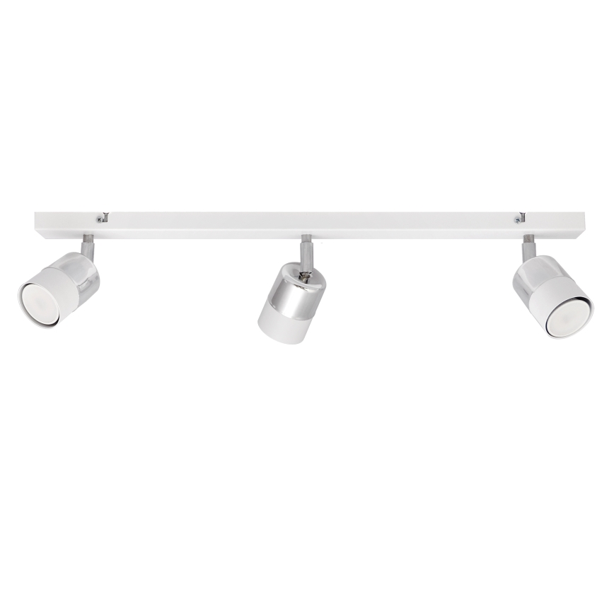 LED Bodové svietidlo TUBSSON 3xGU10/4,8W/230V biela/lesklý chróm