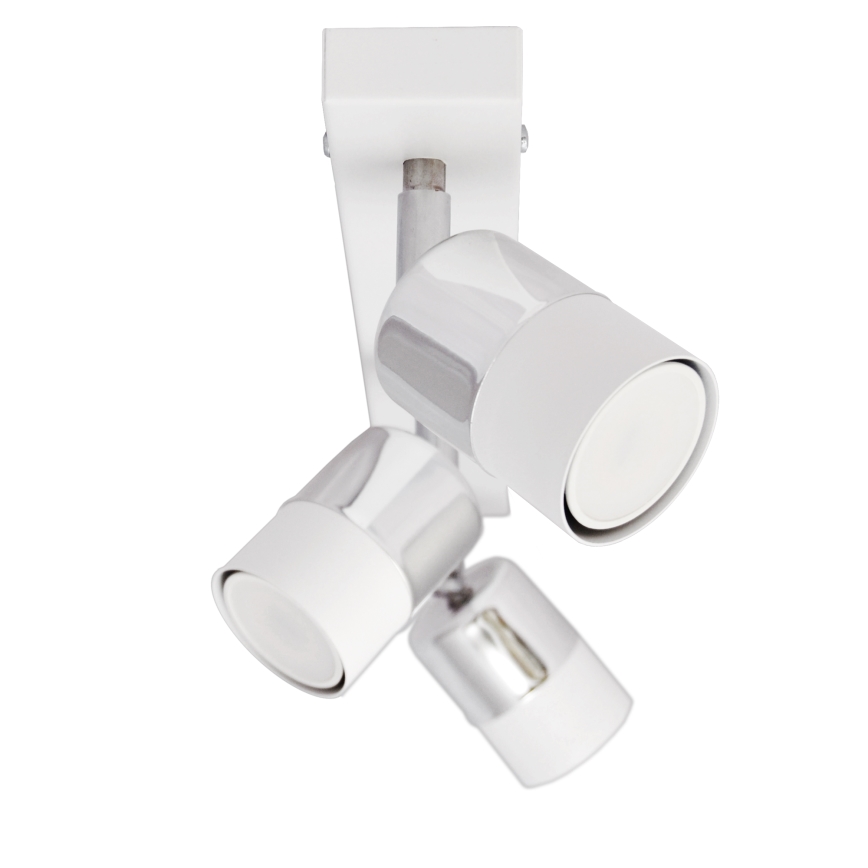 LED Bodové svietidlo TUBSSON 3xGU10/4,8W/230V biela/lesklý chróm
