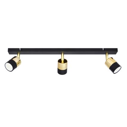 LED Bodové svietidlo TUBSSON 3xGU10/4,8W/230V čierna/zlatá