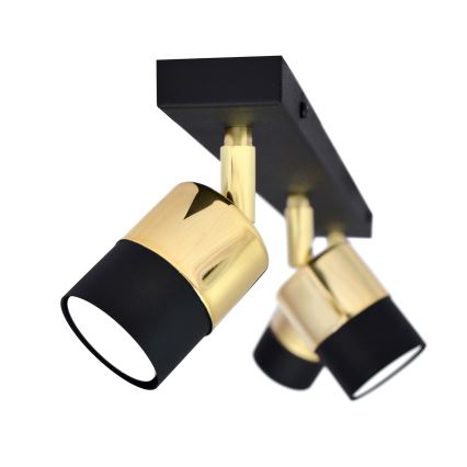 LED Bodové svietidlo TUBSSON 3xGU10/4,8W/230V čierna/zlatá