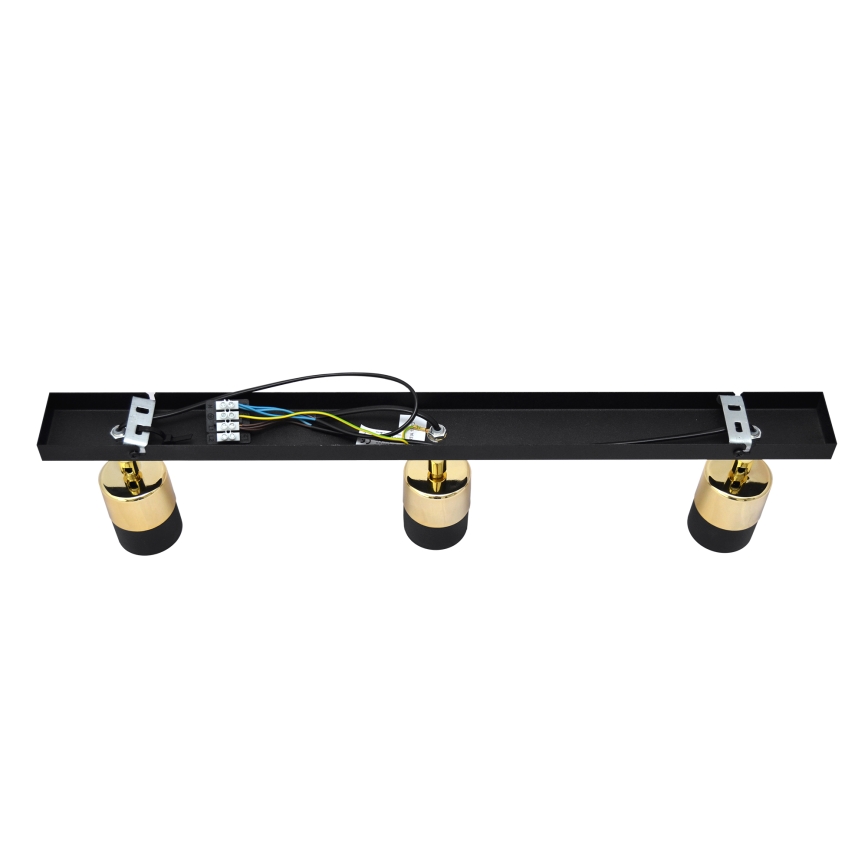 LED Bodové svietidlo TUBSSON 3xGU10/4,8W/230V čierna/zlatá