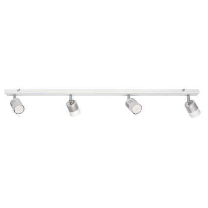 LED Bodové svietidlo TUBSSON 4xGU10/4,8W/230V biela/lesklý chróm
