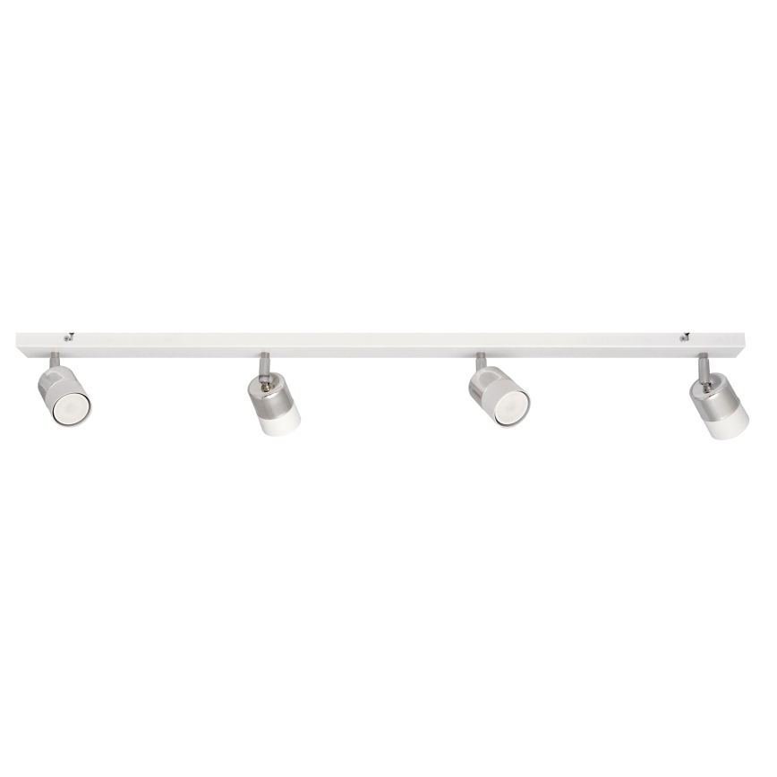 LED Bodové svietidlo TUBSSON 4xGU10/4,8W/230V biela/lesklý chróm