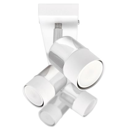 LED Bodové svietidlo TUBSSON 4xGU10/4,8W/230V biela/lesklý chróm