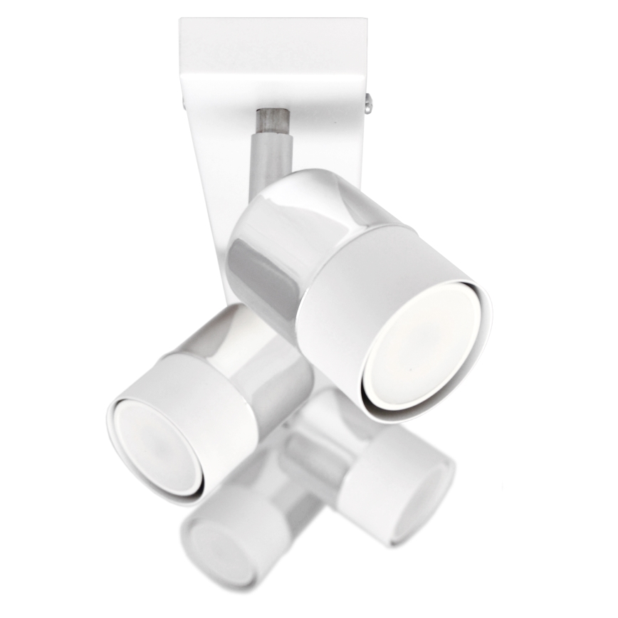 LED Bodové svietidlo TUBSSON 4xGU10/4,8W/230V biela/lesklý chróm