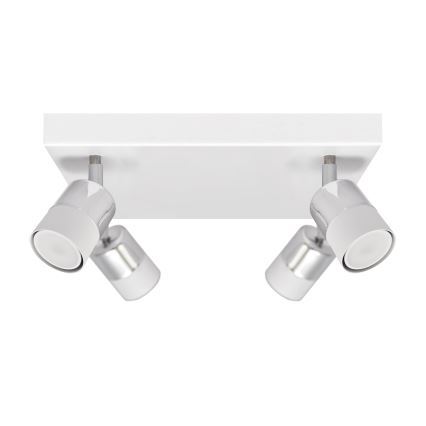 LED Bodové svietidlo TUBSSON 4xGU10/4,8W/230V biela/lesklý chróm