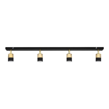 LED Bodové svietidlo TUBSSON 4xGU10/4,8W/230V čierna/zlatá