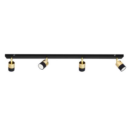 LED Bodové svietidlo TUBSSON 4xGU10/4,8W/230V čierna/zlatá