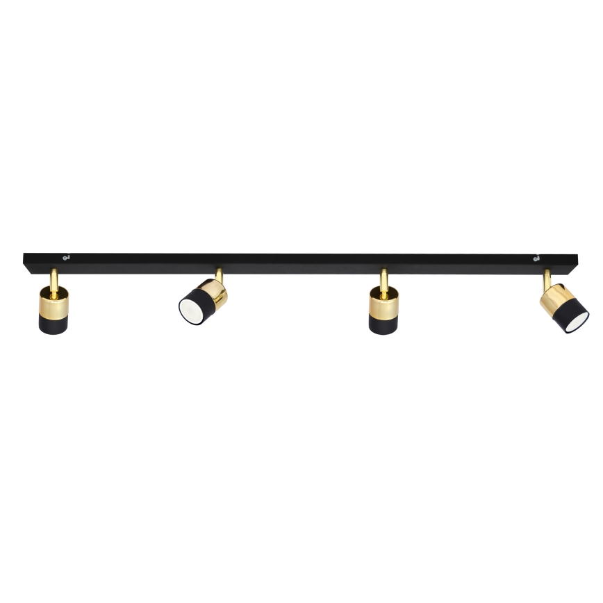 LED Bodové svietidlo TUBSSON 4xGU10/4,8W/230V čierna/zlatá