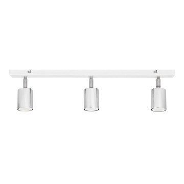 LED Bodové svietidlo TUNE 3xGU10/4,8W/230V matný chróm/biela
