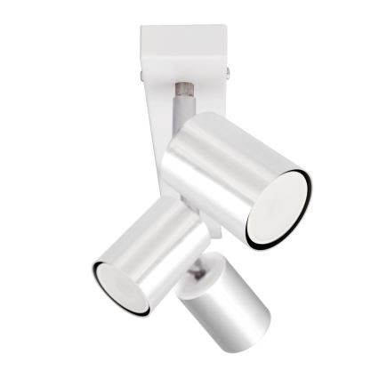 LED Bodové svietidlo TUNE 3xGU10/4,8W/230V matný chróm/biela