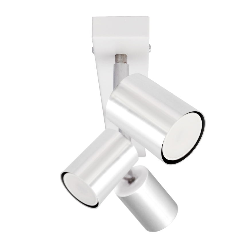 LED Bodové svietidlo TUNE 3xGU10/4,8W/230V matný chróm/biela