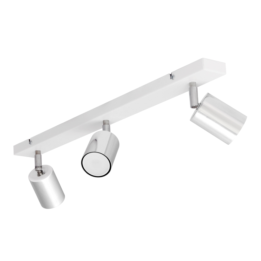 LED Bodové svietidlo TUNE 3xGU10/4,8W/230V matný chróm/biela
