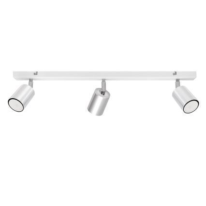 LED Bodové svietidlo TUNE 3xGU10/4,8W/230V matný chróm/biela