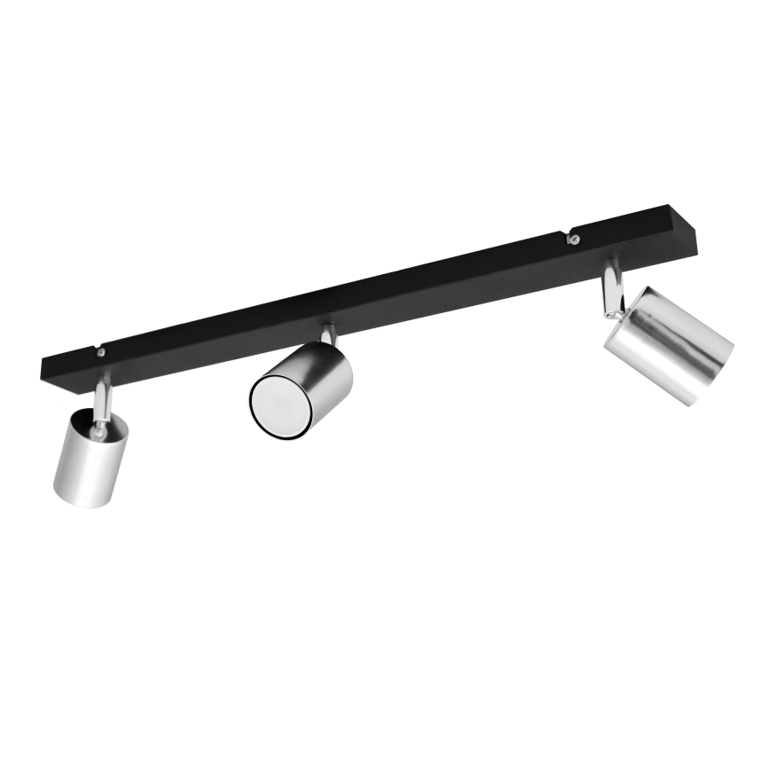 LED Bodové svietidlo TUNE 3xGU10/4,8W/230V matný chróm/čierna